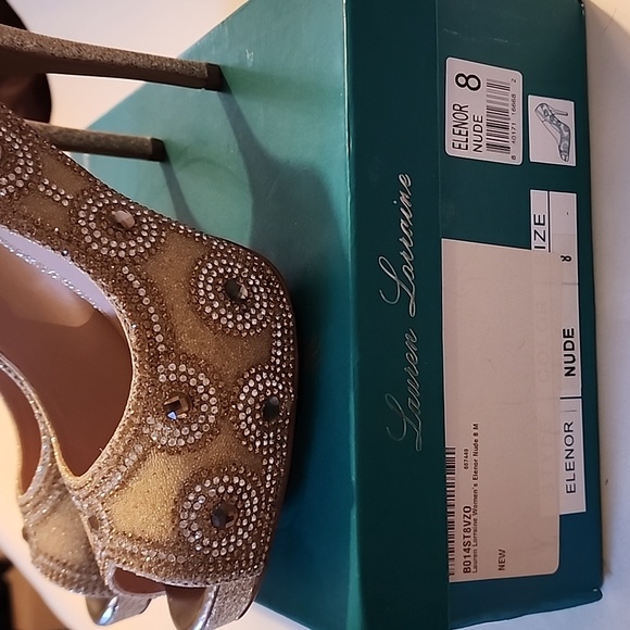 Lauren Lorraine "Elenor" nude size 8. New.  Looks more gold to me! - Picture 12 of 16